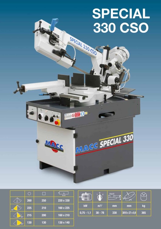 Przecinarka / Piła taśmowa SPECIAL 330 CSO
