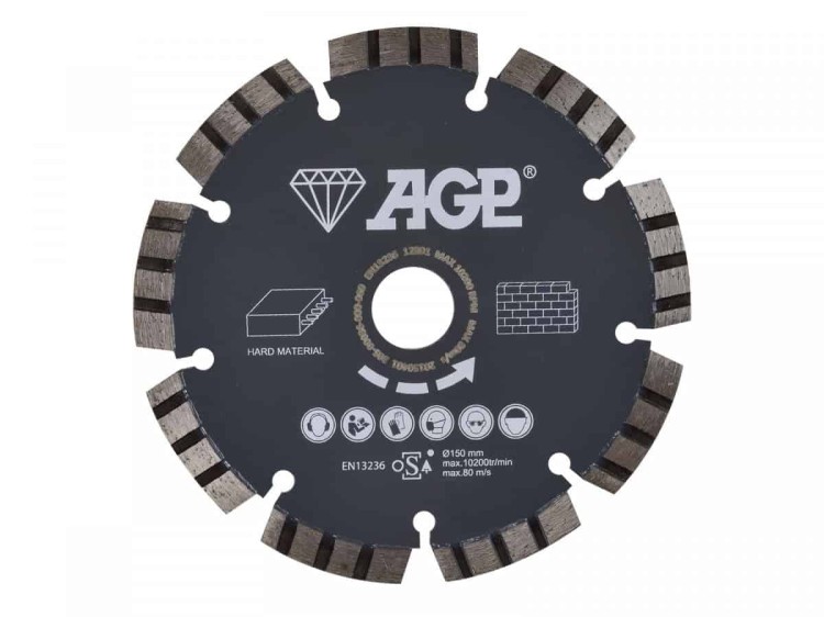 Tarcza diamentowa 150 mm (twarde materiały) do AGP CG150