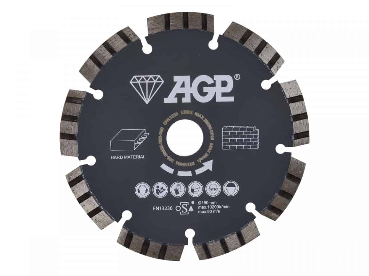 Tarcza diamentowa 150 mm (twarde materiały) do AGP CG150