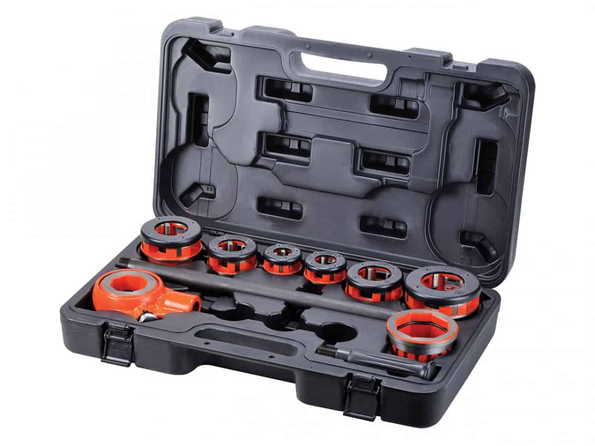 Zestaw głowic gwinciarskich Rothenberger BSPT + ręczna gwintownica AGP